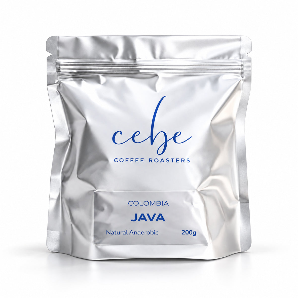 Java Colombia, 200 g bag, front