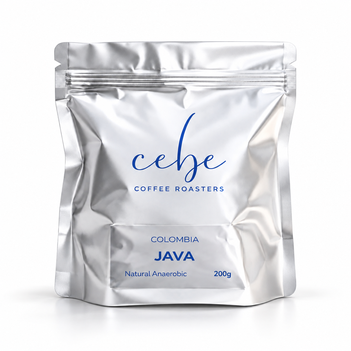 Java Colombia, 200 g bag, front