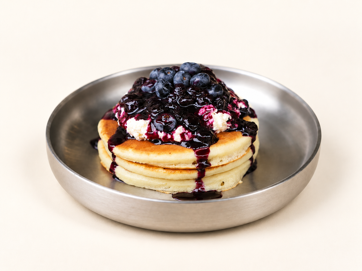 Blueberry pancakes