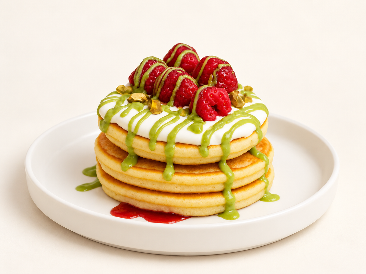 Raspberry pancakes