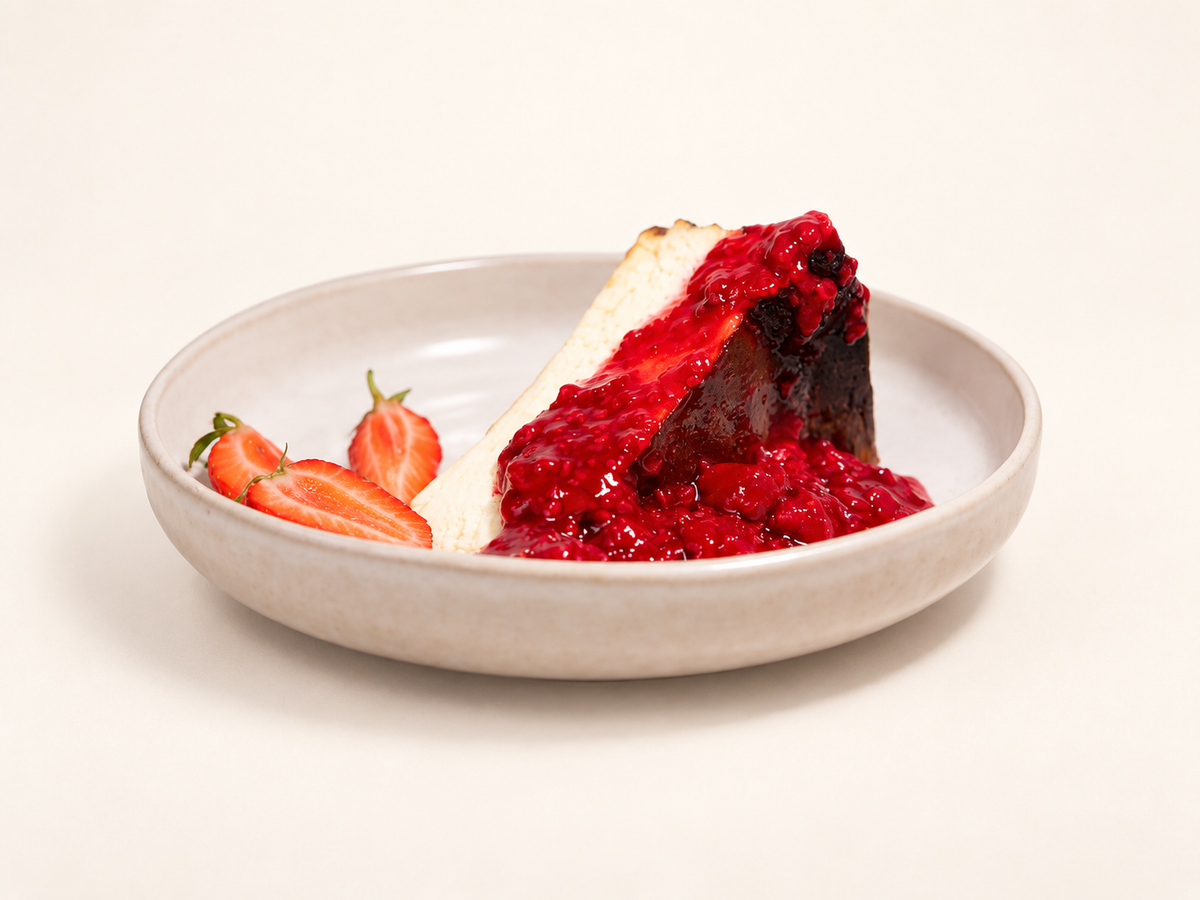 San Sebastián cheesecake, Raspberry