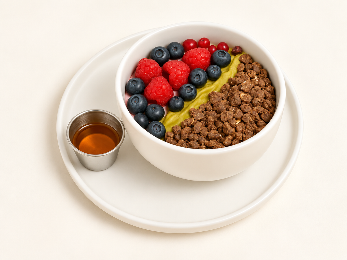 Matcha granola bowl