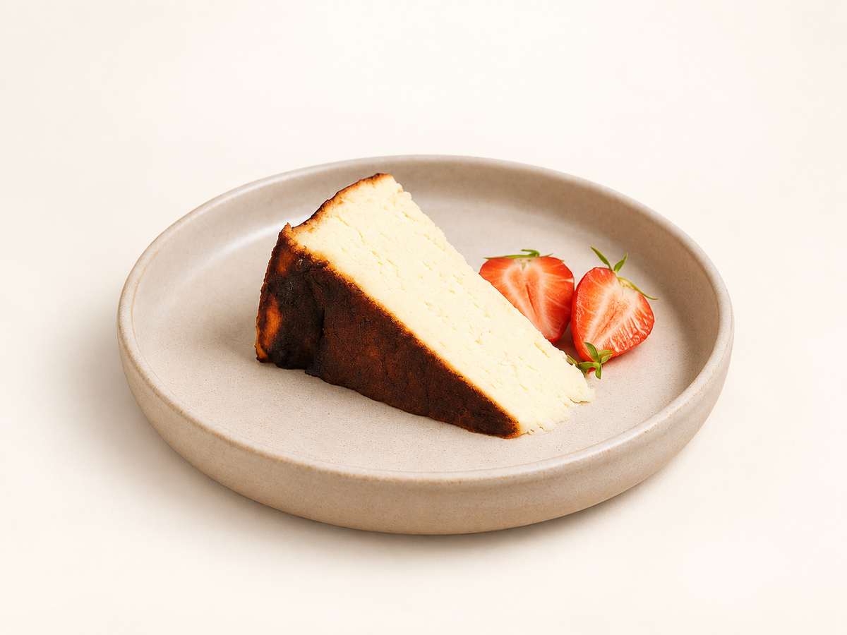 San Sebastián cheesecake, Plain