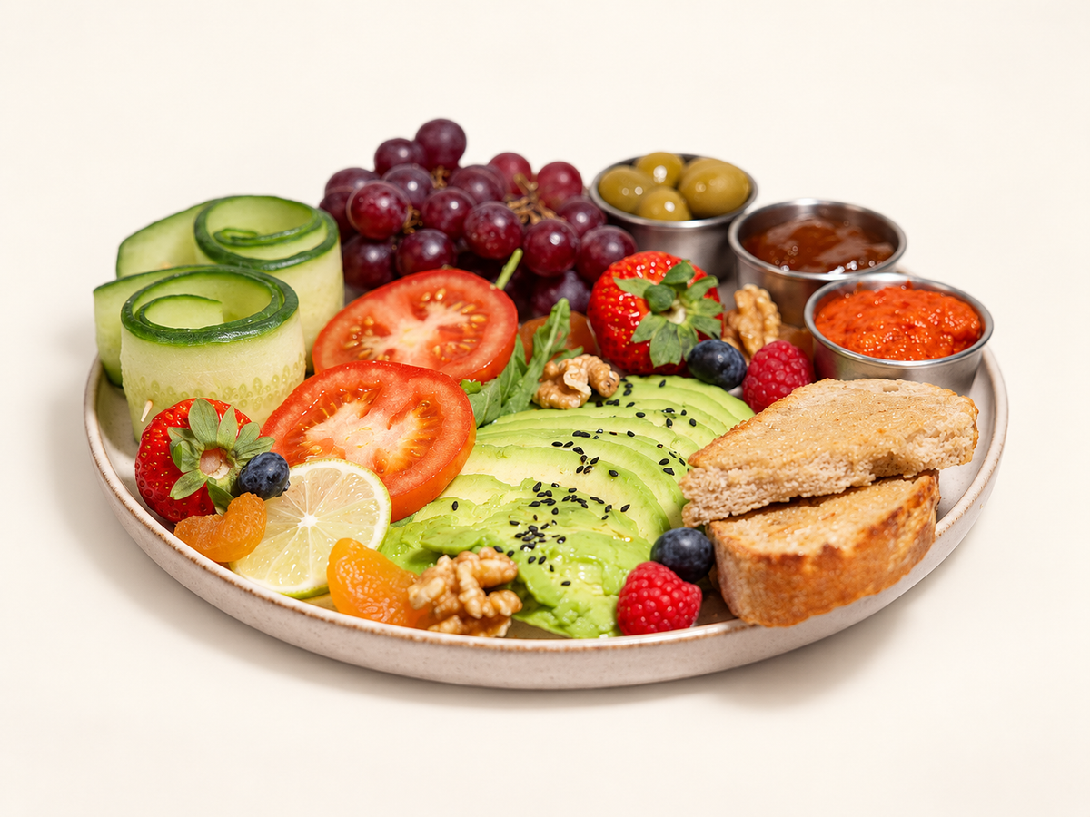 Vegan breakfast plate