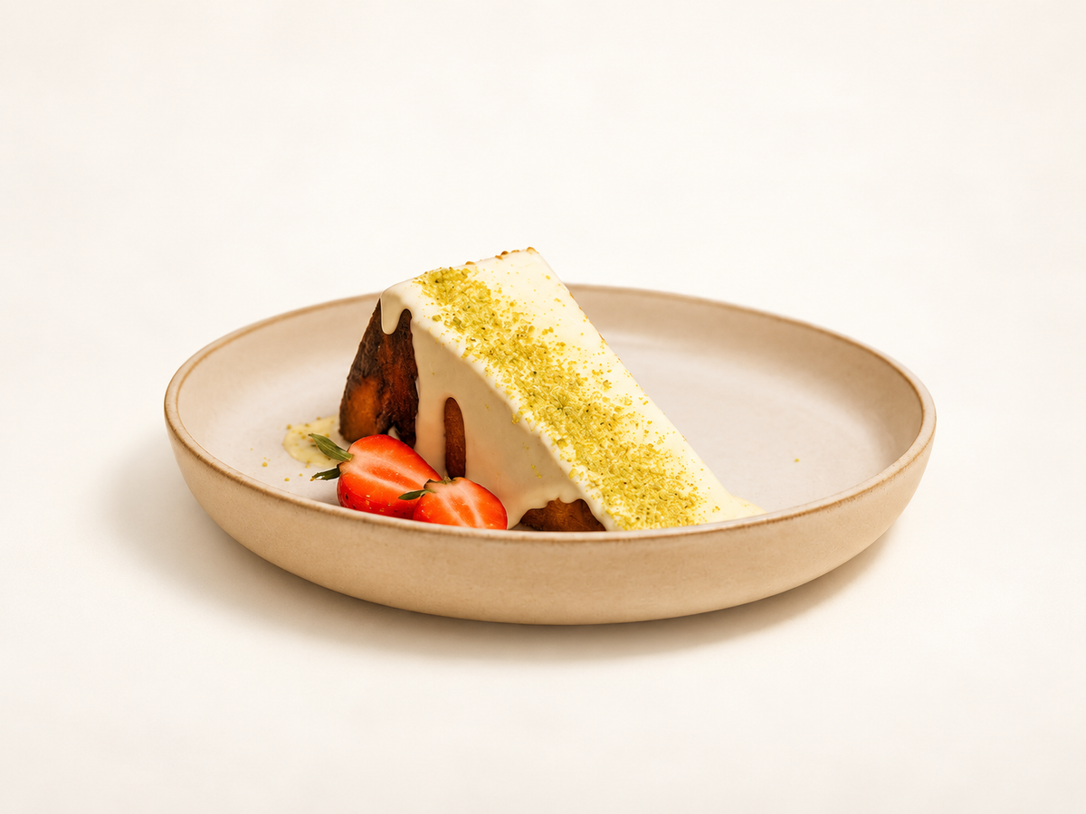 San Sebastián cheesecake, Pistachio