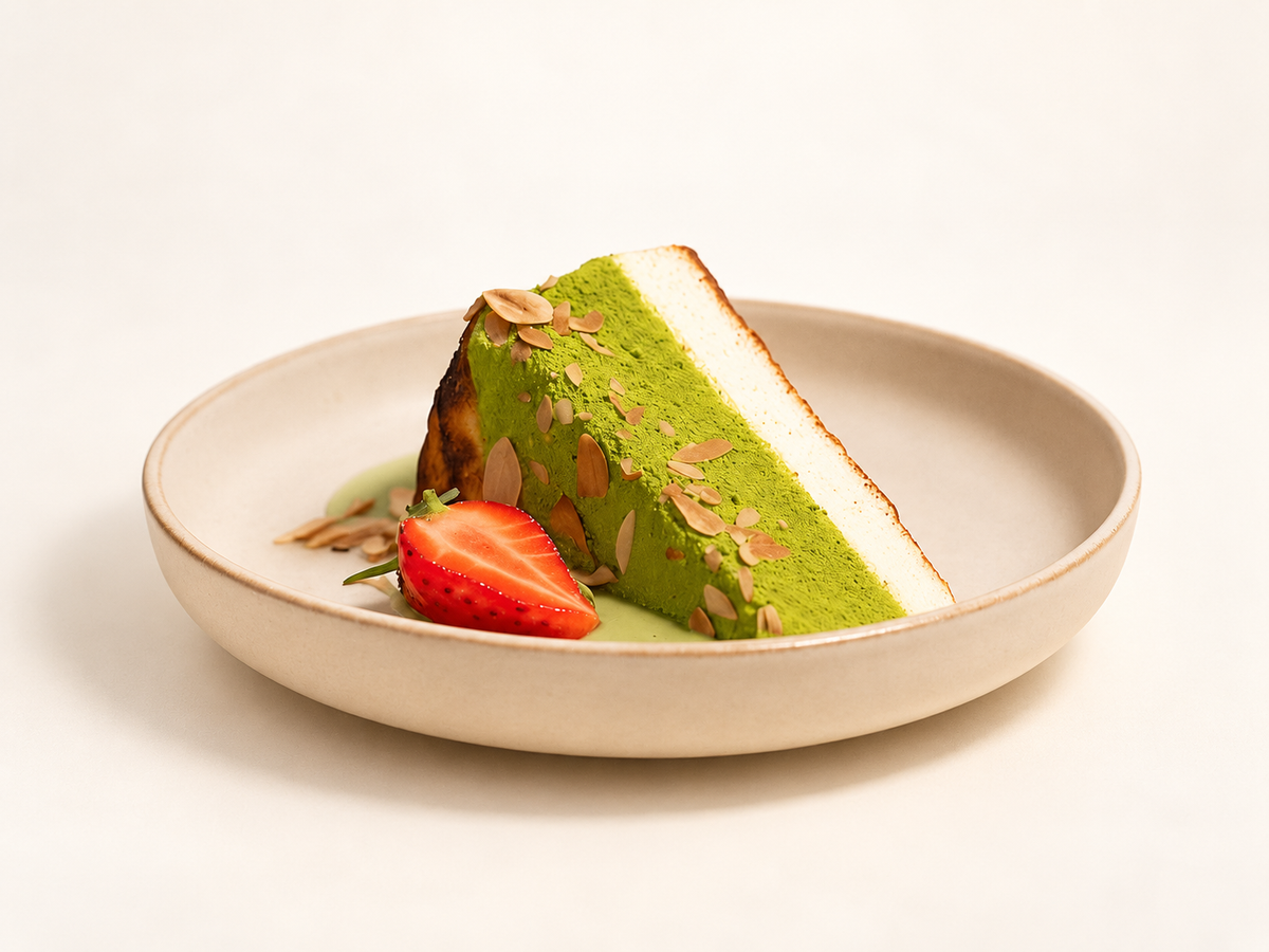 San Sebastián cheesecake, Matcha