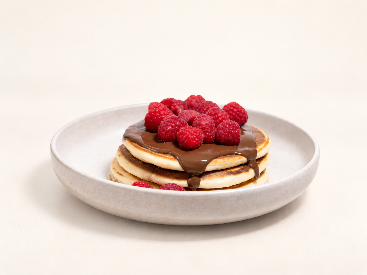 Raspberry pancakes