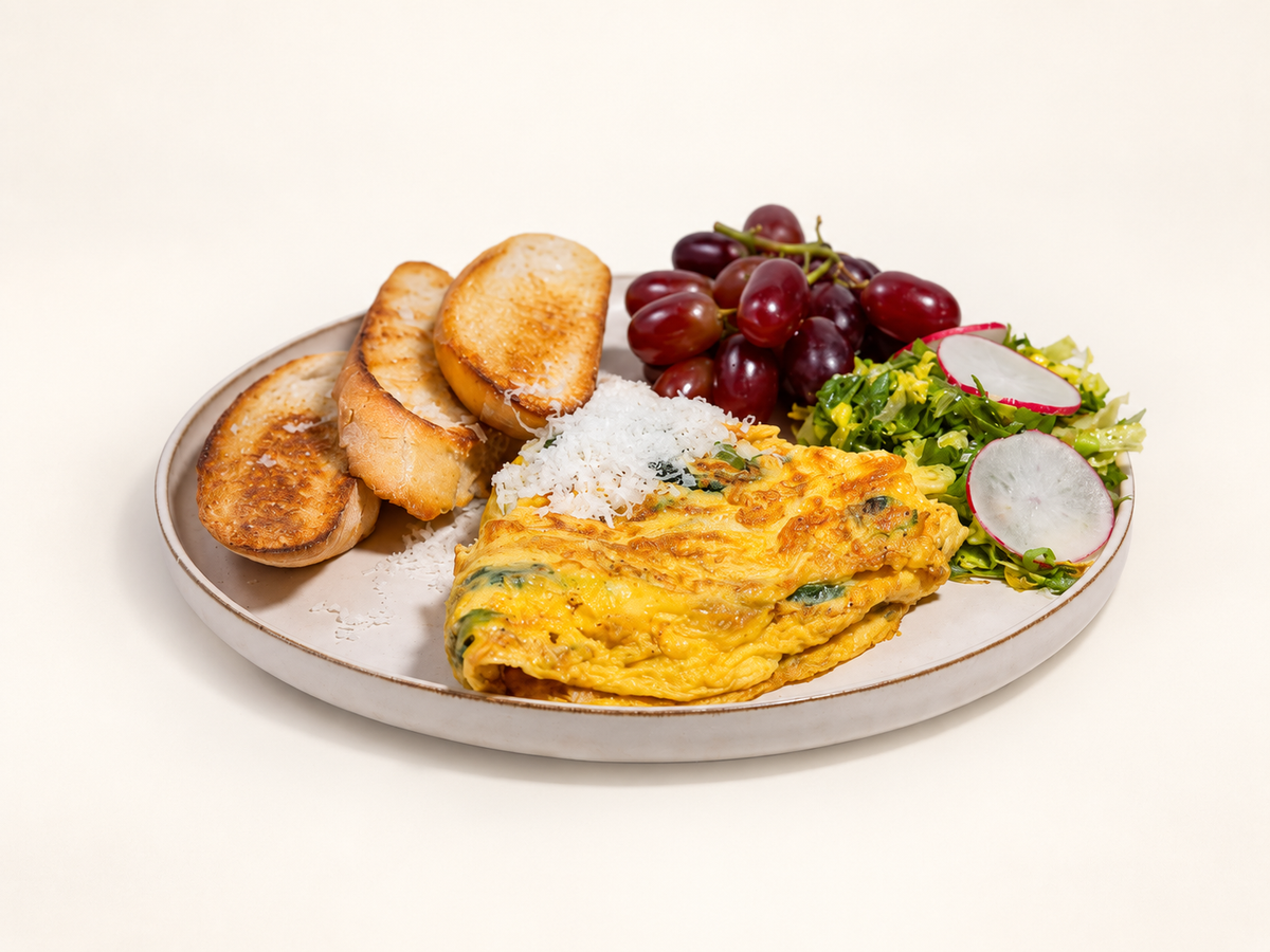 Spinach omelette