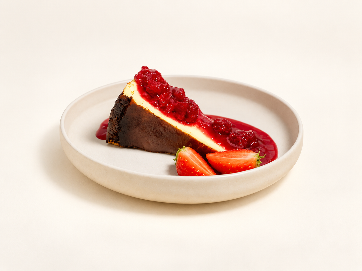 San Sebastián cheesecake, Raspberry
