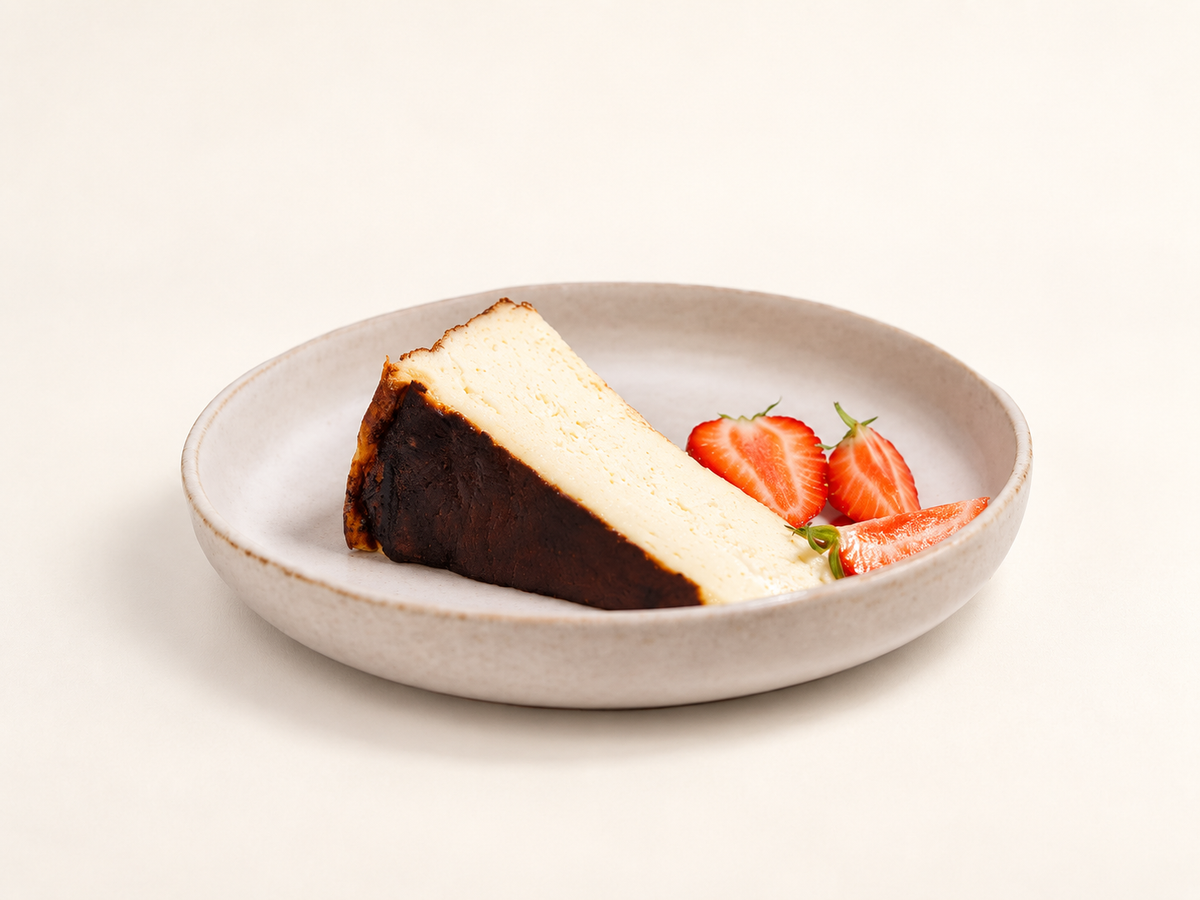 San Sebastián cheesecake, Plain