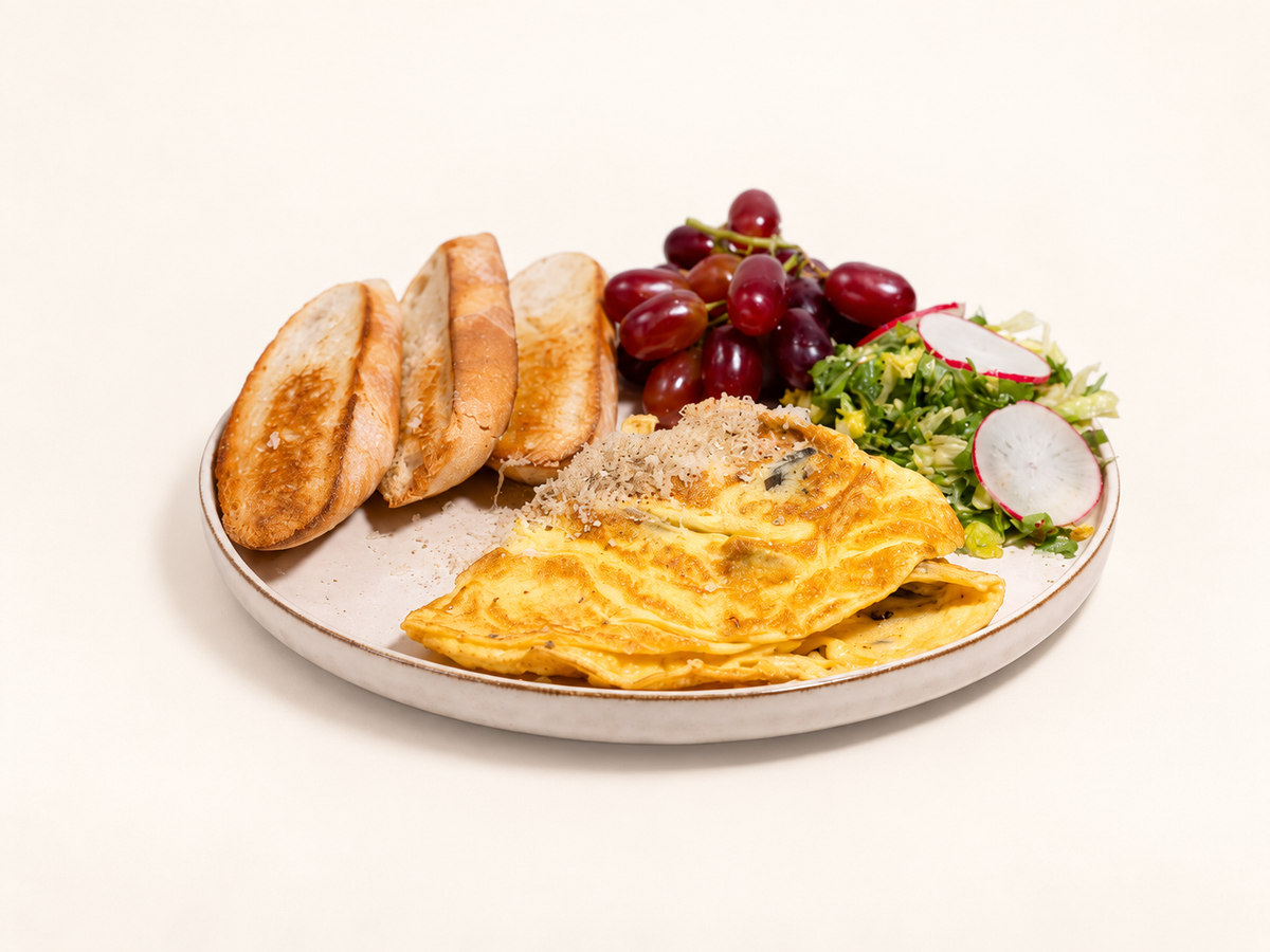 Mushroom omelette