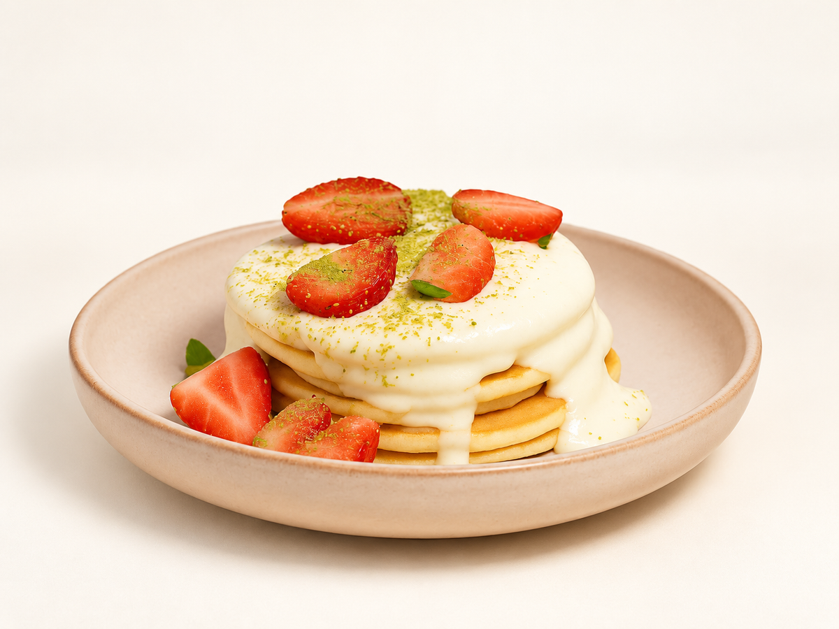 Pistachio pancakes