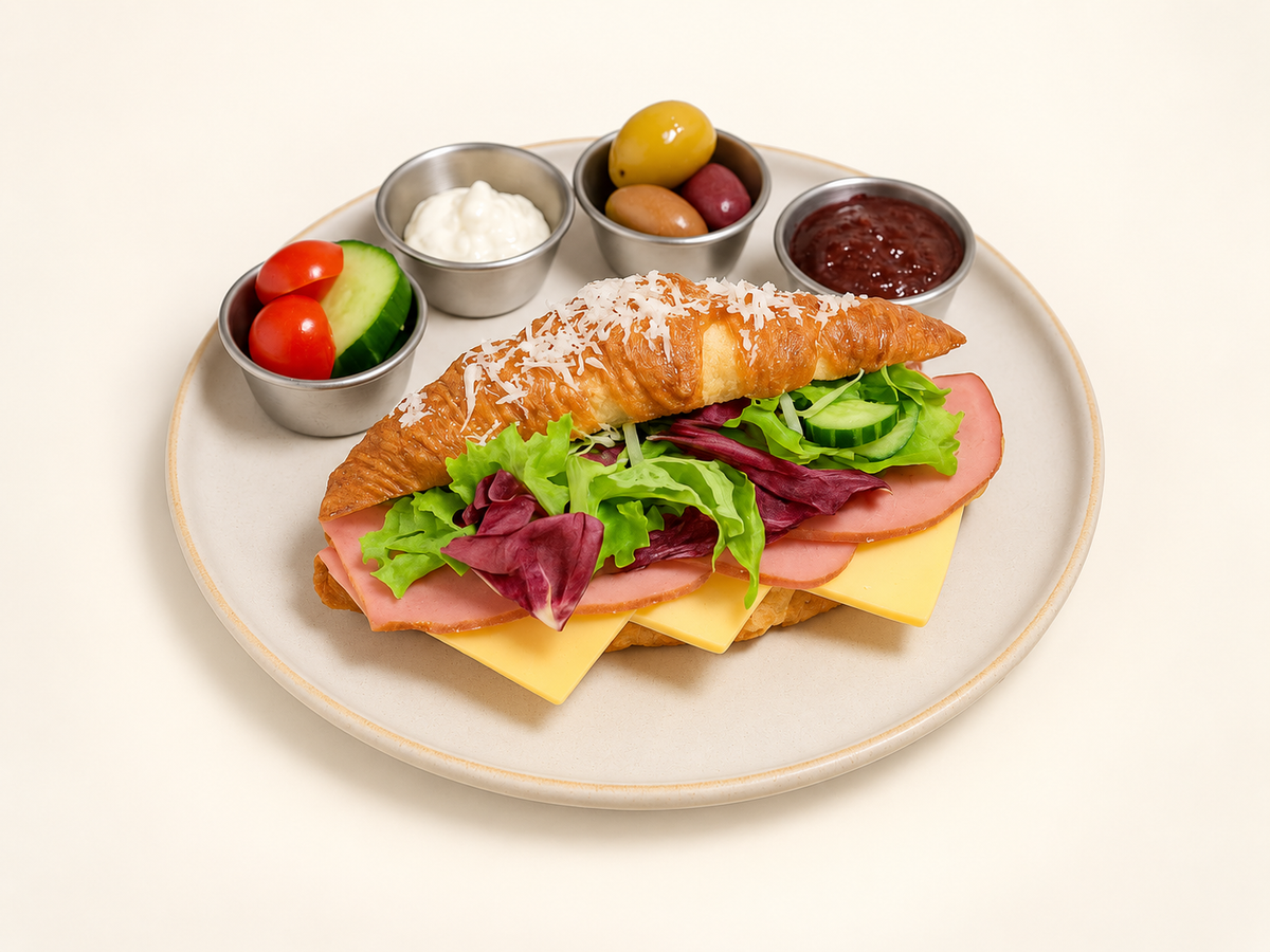 Beef ham croissant