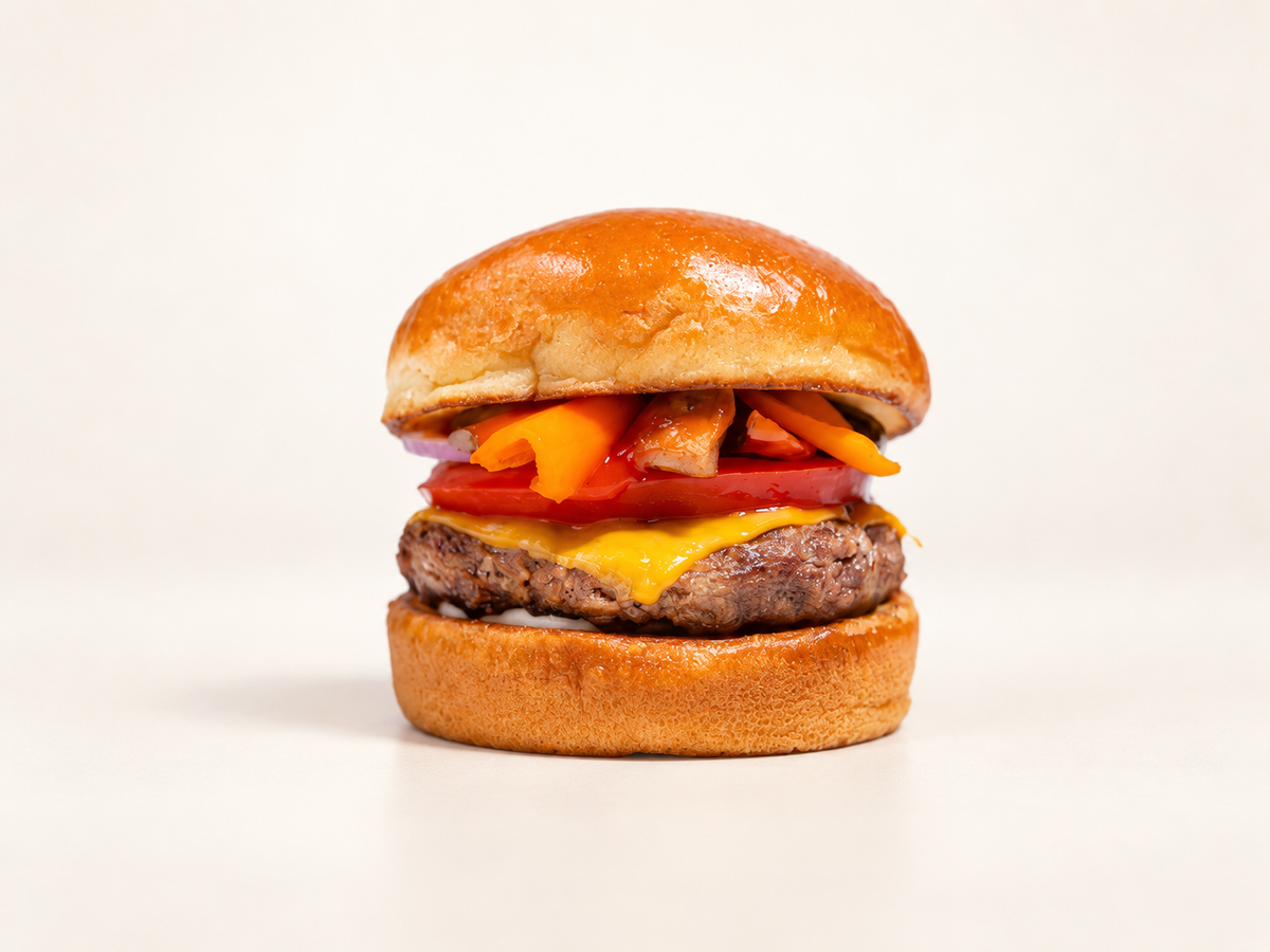 Beef & vegetable burger