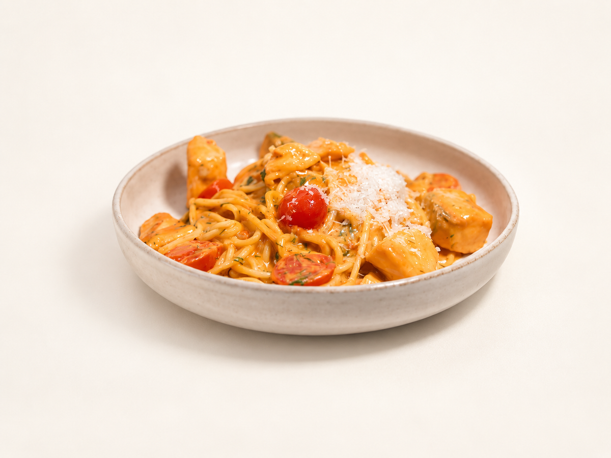 Salmon spaghetti