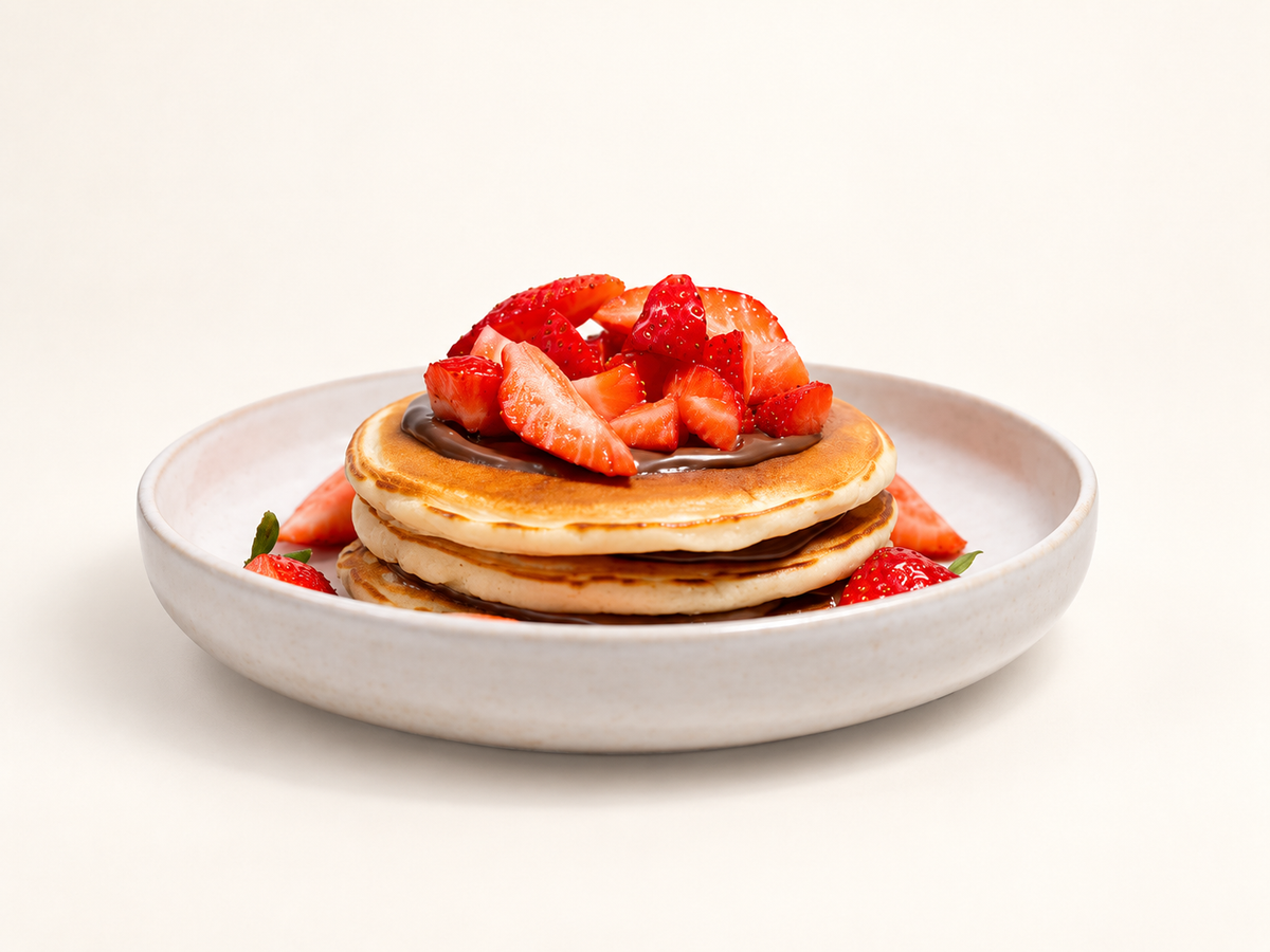 Strawberry pancakes