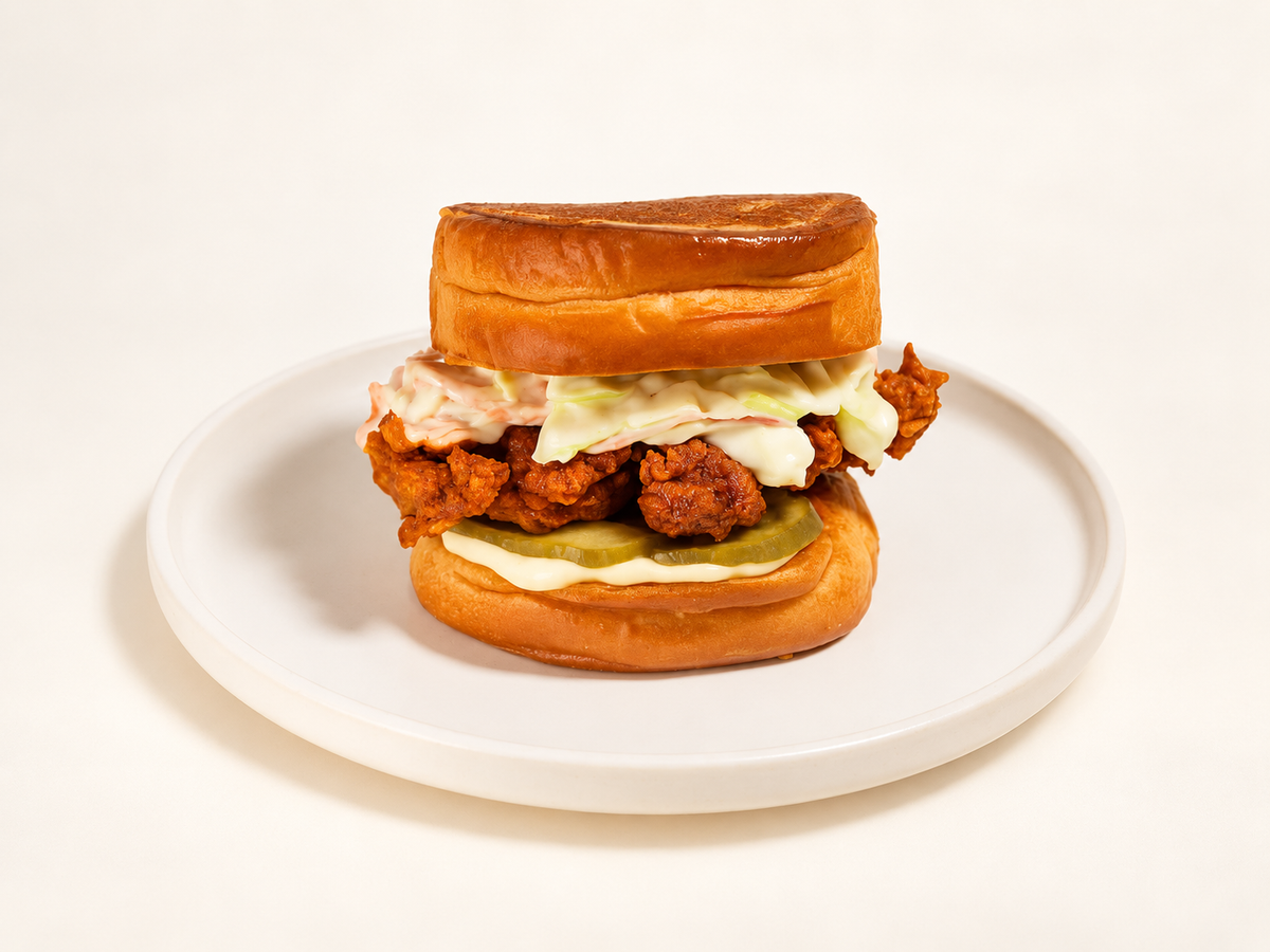 Nashville chicken · coleslaw