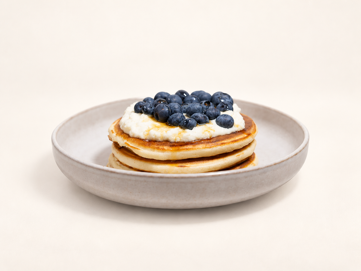 Blueberry pancakes