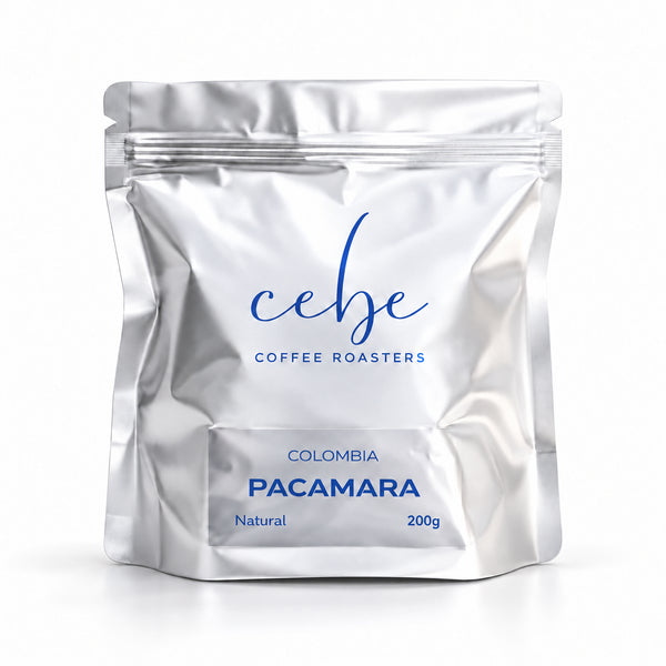 Pacamara Colombia, 200 g bag, front