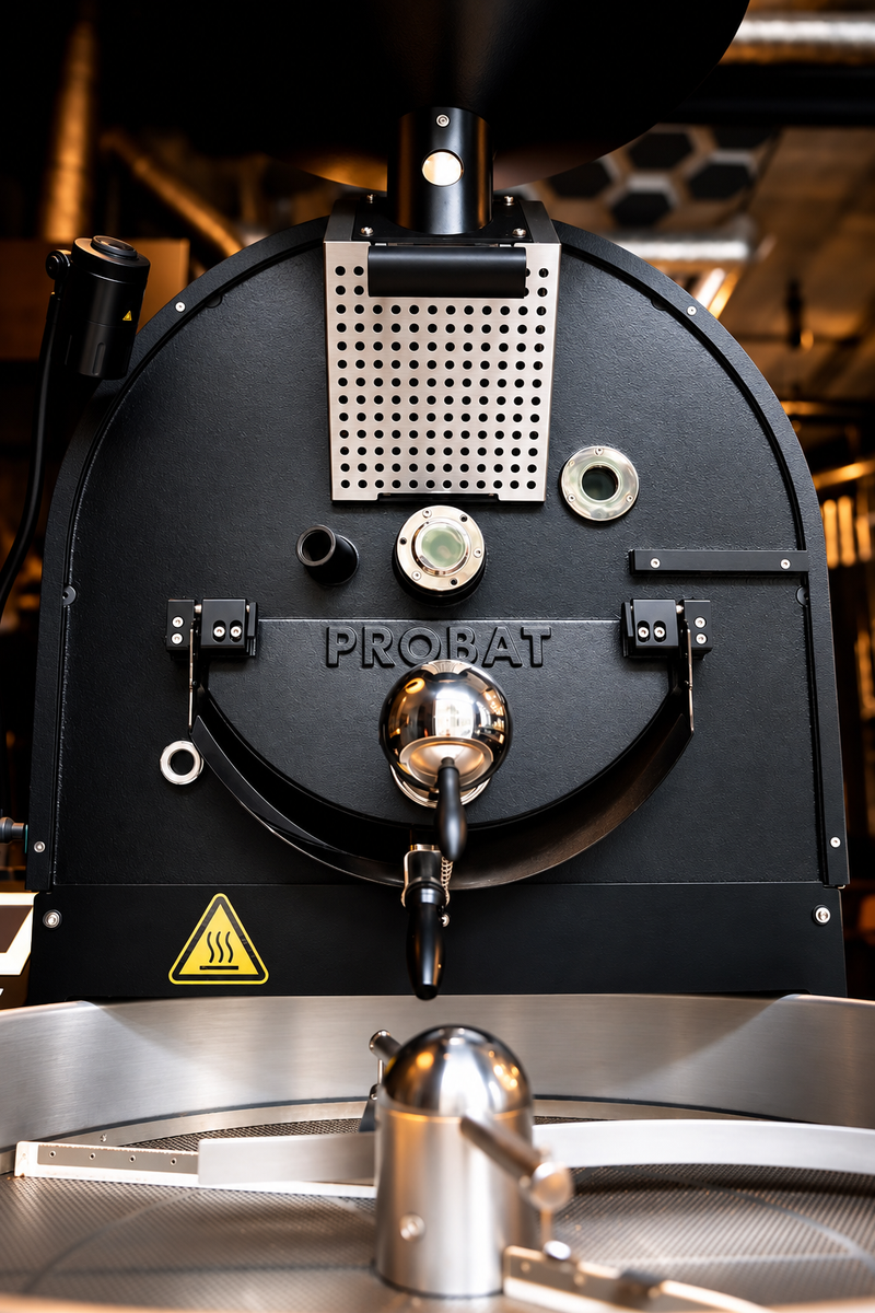 PROBAT Probatone 12 roaster at our roastery on Boxhagener Straße 82, Berlin